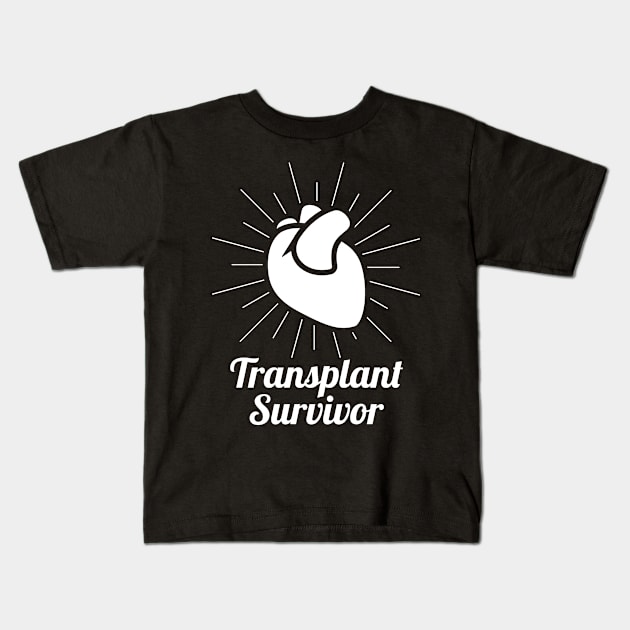 Heart Transplant Survivor Kids T-Shirt by Wizardmode